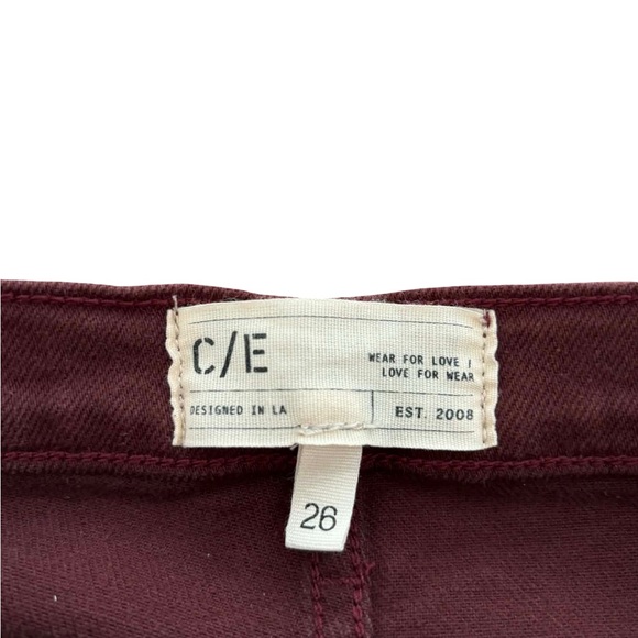Current/Elliott Dark Red Flare Jeans - Picture 6 of 7